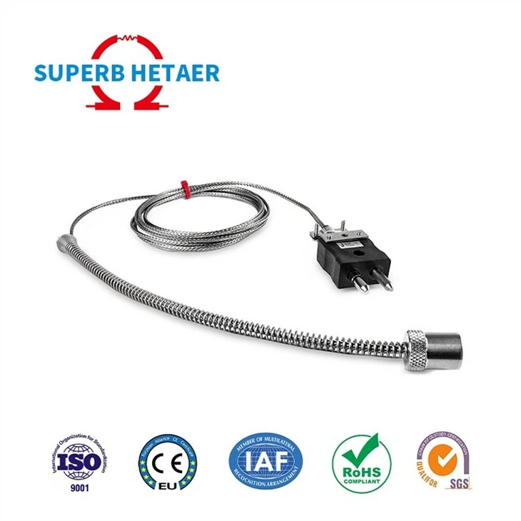 5mm 30mm K J E Spring Type Thermocouple Temperature Controller Sensor