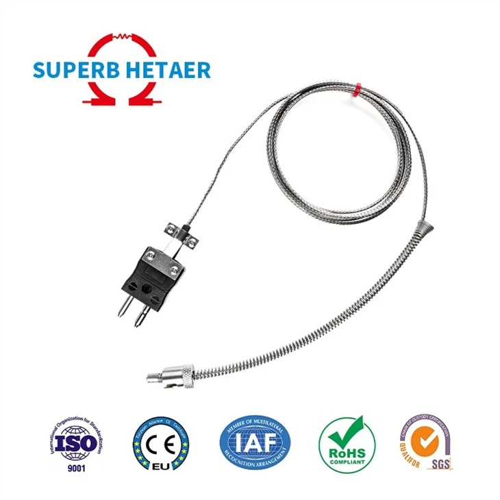 5mm 30mm K J E Spring Type Thermocouple Temperature Controller Sensor