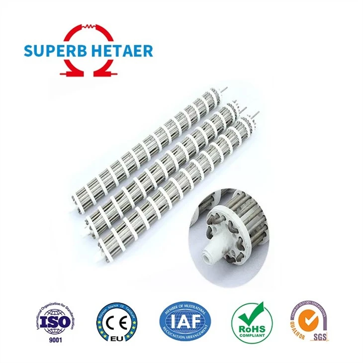 High Temperature Electric Radiant Tube Ceramic Industrial Heater For Heat Treatment
