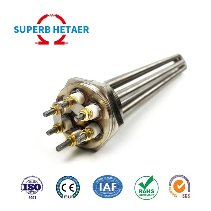 110V 220V 380V 3kw 6kw 9kw 12kw Stainless Steel Industrial Oil Heating Element