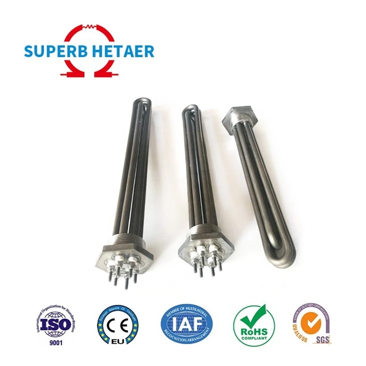 110V 220V 380V 3kw 6kw 9kw 12kw Stainless Steel Industrial Oil Heating Element
