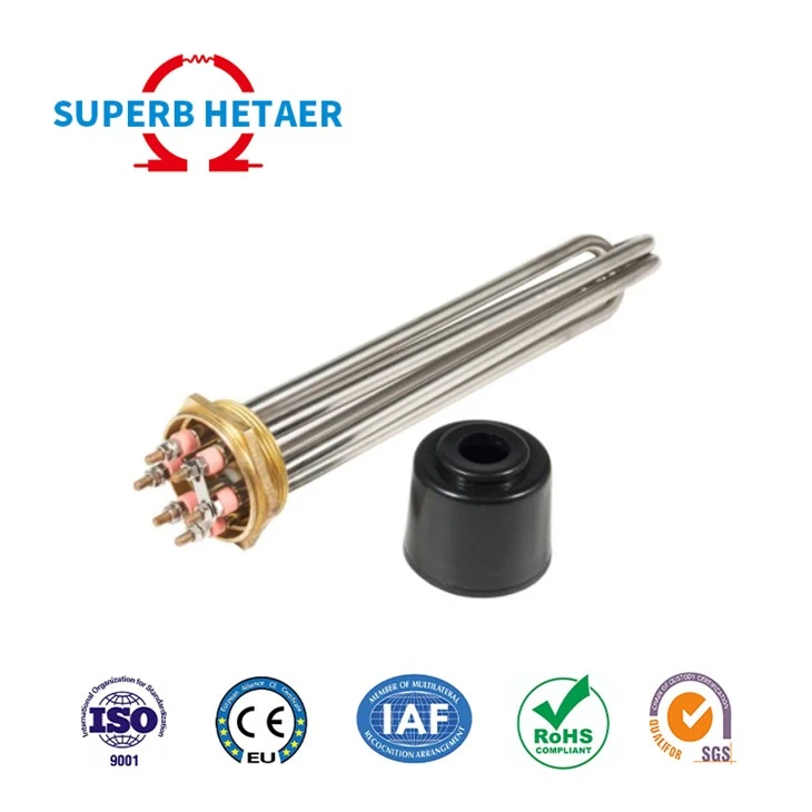 Electric Industrial Immersion Flanged Heater For Pool Hot Water Tank