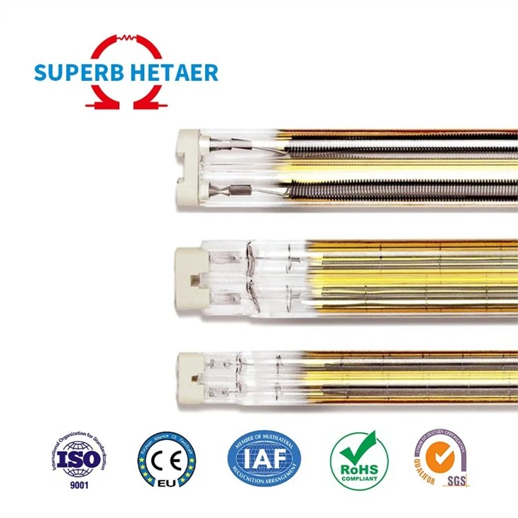 Industrial Infrared Heating Quartz Tube Lamps