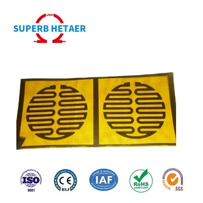 12v 24v 48v নমনীয় বৈদ্যুতিক ফয়েল কাপটন ফিল্ম হিটার