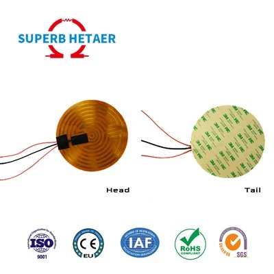 12v নমনীয় পলিমাইড ফিল্ম কাপটন হিটার 300*300 মিমি