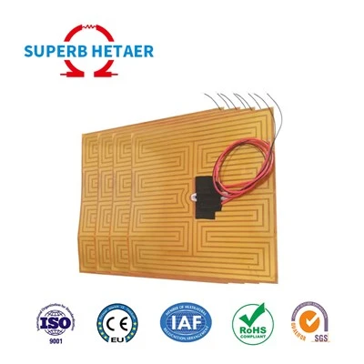 12v হিটিং ফিল্ম ইন্ডাস্ট্রিয়াল হিটিং প্যাড কাপটন পলিমাইড হিটার